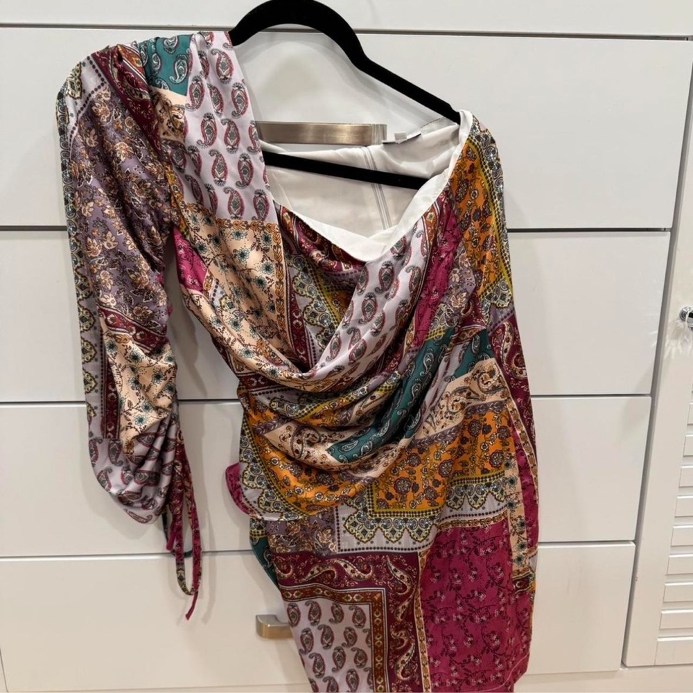 Multicolor Patchwork Dress - image 1